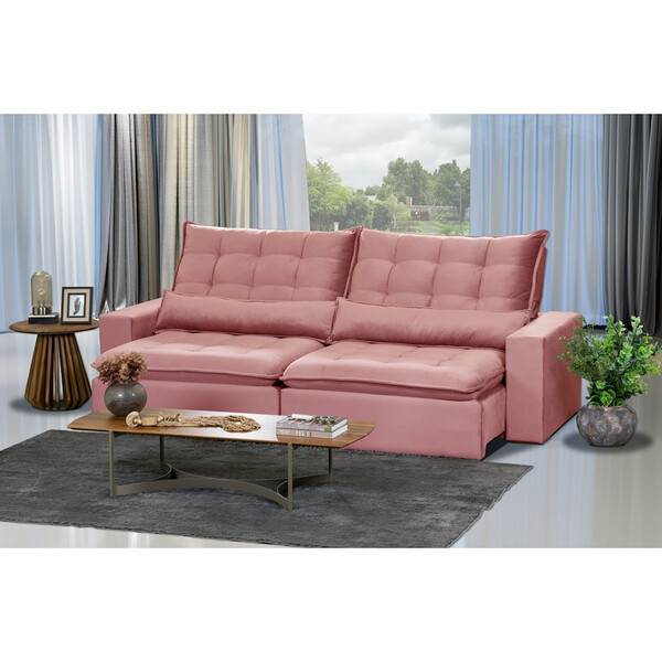 Sofá Modular Ceará 6 Lugares 2.90 Mt Retrátil E Reclinável Ve