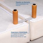 Sofá Modular Chaise Braço Lateral Com Pé Madeira Sôma Cabecas