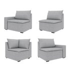 Sofá Modular De Canto 4 Módulos Zen Cabecasa Madeiraoriginals