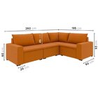 Sofá Modular De Canto 4 Módulos Zen Cabecasa Madeiraoriginals