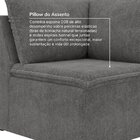 Sofá Modular De Canto 90cm Zen Cabecasa Madeiraoriginals Chum