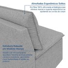 Sofá Modular De Canto 90cm Zen Cabecasa Madeiraoriginals Cinza