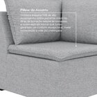 Sofá Modular De Canto 90cm Zen Cabecasa Madeiraoriginals Cinza