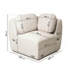 Sofá Modular De Canto Orla Cabecasa Madeiraoriginals Espuma D