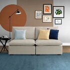 Sofá Modular Hug 3 Lugares 170cm Em Linho Cabecasa Madeiraori