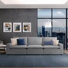 Sofá Modular Hug 5 Lugares 295cm Em Linho Cabecasa Madeiraori