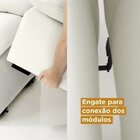 Sofá Modular Hug 6 Lugares 380cm Em Linho Cabecasa Madeiraori
