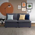 Sofá Modular Hug Central 3 Lugares 210cm Em Linho Cabecasa Ma