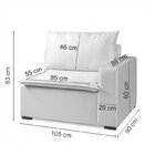 Sofá Modular Ibi 3 Lugares 210cm Jacquard Cabecasa Madeiraori