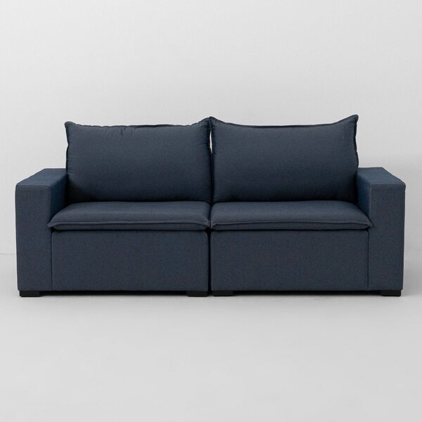 Sofá Modular Ibi 3 Lugares 210cm Jacquard Cabecasa Madeiraori