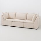 Sofá Modular Ibi 5 Lugares 265cm Jacquard Cabecasa Madeiraori