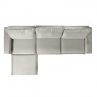 Sofá Modular Ibi 5 Lugares 295cm Com Puff Em Veludo Cabecasa