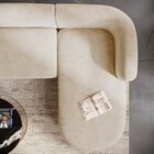 Sofá Modular Luxuoso Sala De Estar Decoração Luxo 265cm Lado