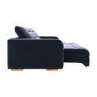 Sofá Modular Retrátil E Reclinável 2,50m Veludo Cinza Chumbo