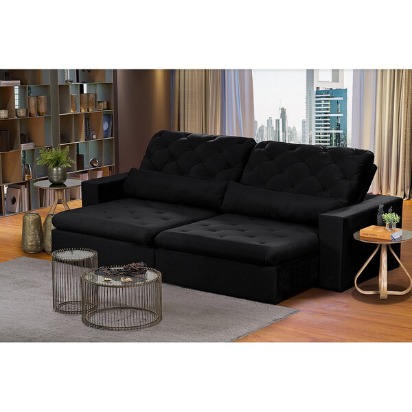 Sofá Modular Rio Branco 5 Lugares 2.50 Mt Retrátil E Reclináv