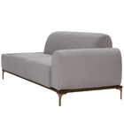 Sofá Molino 3 Lugares 210cm C/mesa Auxiliar Direito Pés Ouro.