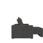 Sofá Mônaco Retrátil E Reclinável 2,10m Suede Cores Azul