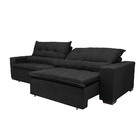 Sofá Montenegro 2,12m Retrátil, Reclinável, Mola No Assento E