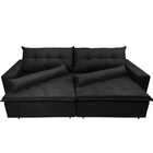 Sofá Montenegro 2,12m Retrátil, Reclinável, Mola No Assento E