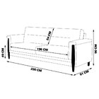 Sofá Montevidéu 3 Lugares Linho Bege G45 - Gran Belo