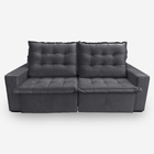 Sofá Moscow 2 Lugares 1,90 Metros Veludo - 10 Cinza