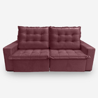 Sofá Moscow 2 Lugares 1,90 Metros Veludo - 22 Bordô
