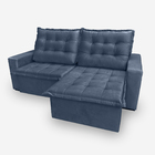 Sofá Moscow 4 Lugares 2,30 Metros Veludo - 24 Marinho