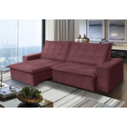 Sofá Moscow 4 Lugares 2,50 Metros Veludo - 22 Bordô