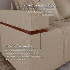 Sofá Na Caixa 4 Lugares 200 Cm Linho Bege