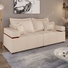 Sofá Na Caixa 4 Lugares 200 Cm Linho Bege