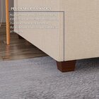 Sofá Na Caixa 4 Lugares 200 Cm Linho Bege