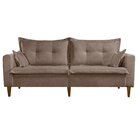 Sofá Na Caixa Join 2 Lugares 185cm Linho Marrom