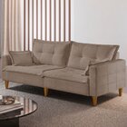 Sofá Na Caixa Join 2 Lugares 185cm Linho Marrom