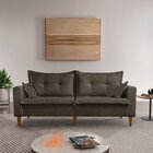 Sofá Na Caixa Join 2 Lugares 195cm Linho Grafite