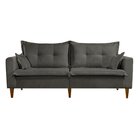 Sofá Na Caixa Join 2 Lugares 205cm Veludo Cinza