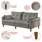 Sofá Na Caixa Join 2 Lugares Com Cinta Em Courino Nos Braços