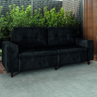 Sofá Na Caixa Modular 3 Lugares Living Flash 2m Veludo Selmer