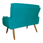 Sofá Namoradeira 02 Lugares Emília Plus Suede Cores - Ds Esto