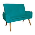 Sofá Namoradeira 02 Lugares Emília Plus Suede Cores - Ds Esto