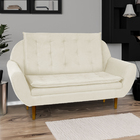 Sofá Namoradeira 2 Lugares 1,40m Sala De Espera Pillow Top He
