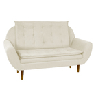 Sofá Namoradeira 2 Lugares 1,40m Sala De Espera Pillow Top He