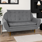 Sofá Namoradeira 2 Lugares 1,40m Sala De Espera Pillow Top He