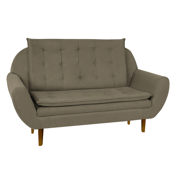 Sofá Namoradeira 2 Lugares 1,40m Sala De Espera Pillow Top He