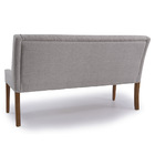 Sofá Namoradeira 2 Lugares Bangkok D07 Linho Cinza Matelassê