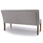 Sofá Namoradeira 2 Lugares Bangkok D07 Linho Cinza Matelassê