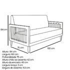 Sofá Namoradeira 2 Lugares Base De Madeira Daia Linho Pérola