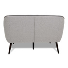 Sofá Namoradeira 2 Lugares Dubai D07 Linho Cinza Granizo - D'