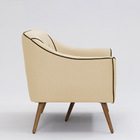 Sofá Namoradeira 2 Lugares Dubai D07 Linho Marfim - D'rossi