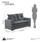 Sofá Namoradeira 2 Lugares Florianópolis Cinza