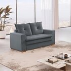 Sofá Namoradeira 2 Lugares Florianópolis Cinza